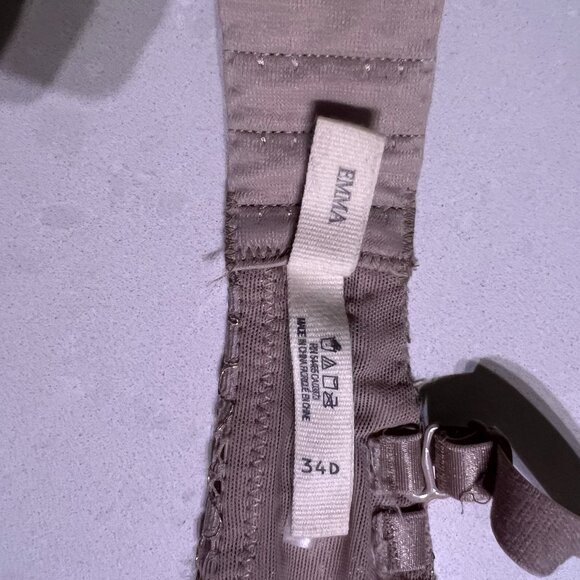 Sequin Pushup Bra, Aerie Emma, 34 D, Satin Bow - Picture 3 of 4